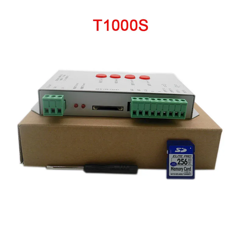 T1000S 2048 пиксели DMX 512 контроллер sd карта WS2801 WS2811 WS2812B LPD6803 СВЕТОДИОДНАЯ лента DC5V 12V 24V