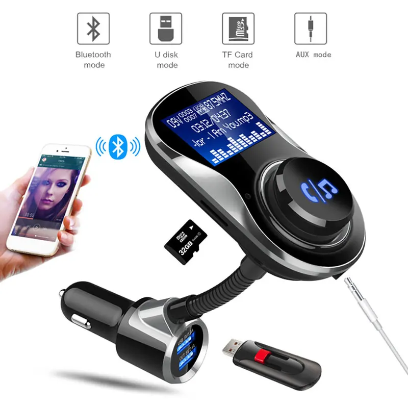 Vehemo 1.4 Inch Bluetooth Audio Receiver Handsfree Home Automobile Wireless Universal | Автомобили и мотоциклы