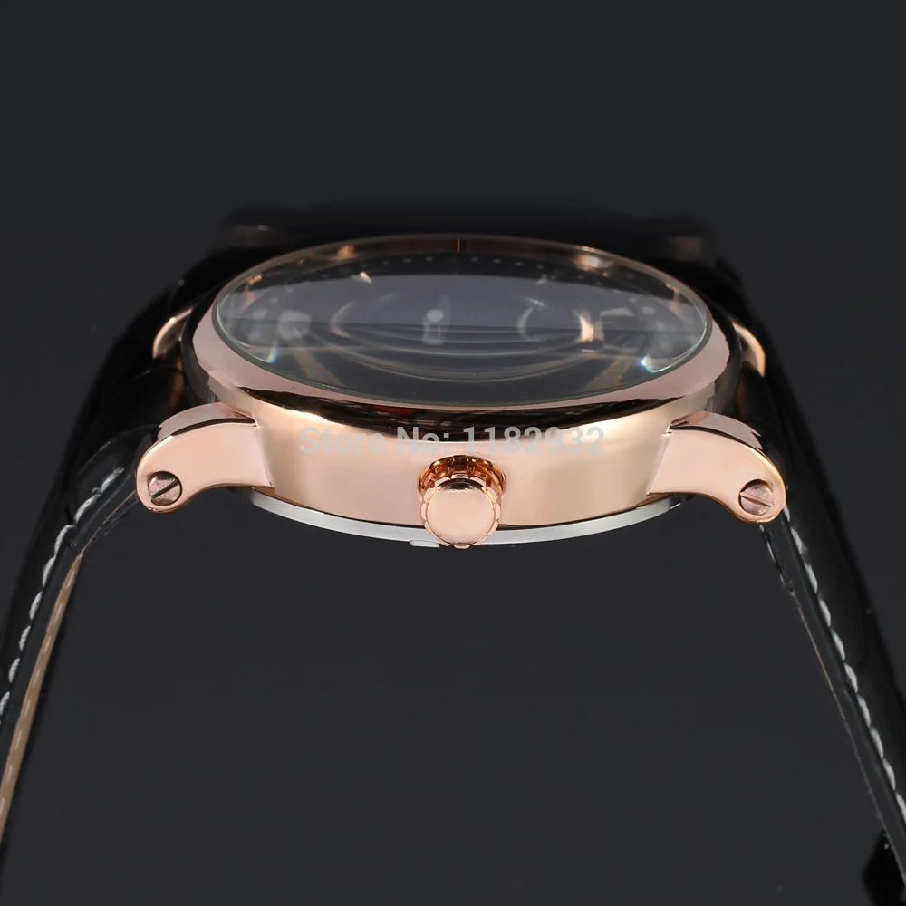 Мужские наручные часы FSG8051M3R3 автоматические цвета розового золота с кожаным