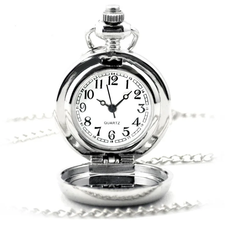 Кварцевые карманные часы 80 см цепочка под старину Ретро стимпанк бронзовая с