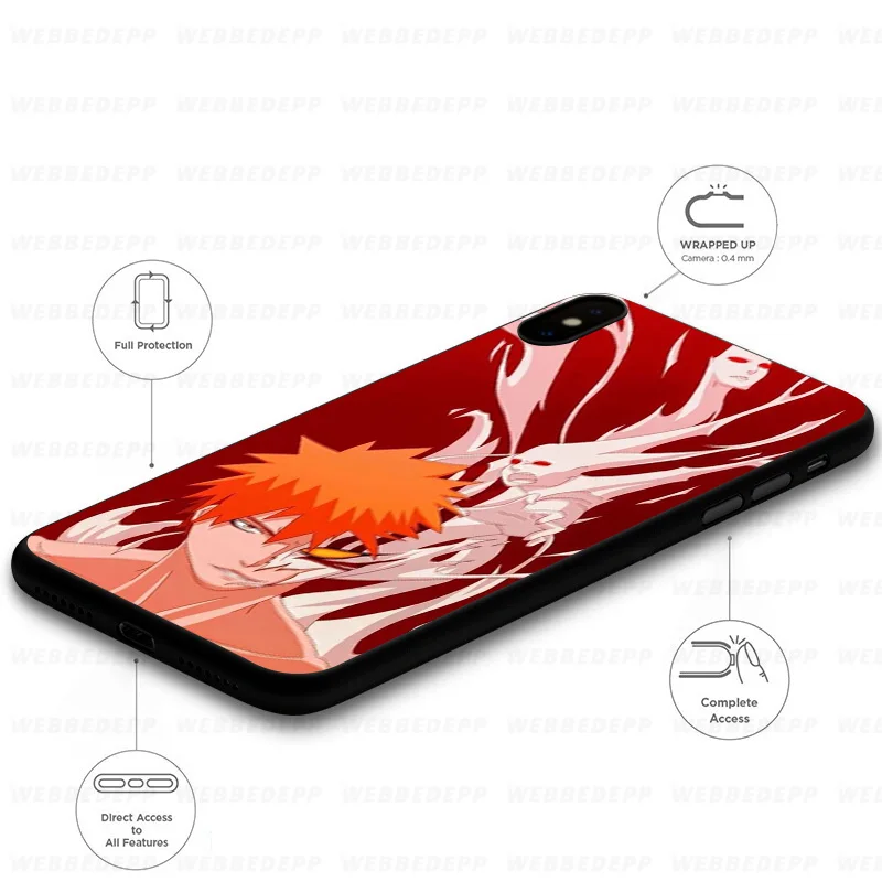 WEBBEDEPP Bleach Аниме мягкий чехол для Xiaomi Mi 9T 9 8 SE 6 A1 A2 A3 Lite MiA1 MiA2 MiA3 F1 MAX 3 Mi8 CC9E CC9 |