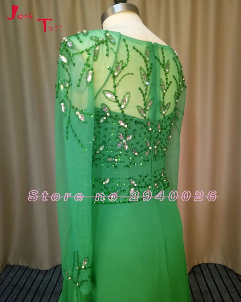 Jark Tozr Новое поступление Vestidos De Festa платье с длинным рукавом расшитое блестками
