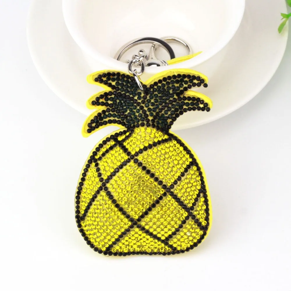 Lucky Fruit Crystal Rhinestone брелки для ключей держатель кошелек сумка автомобиля