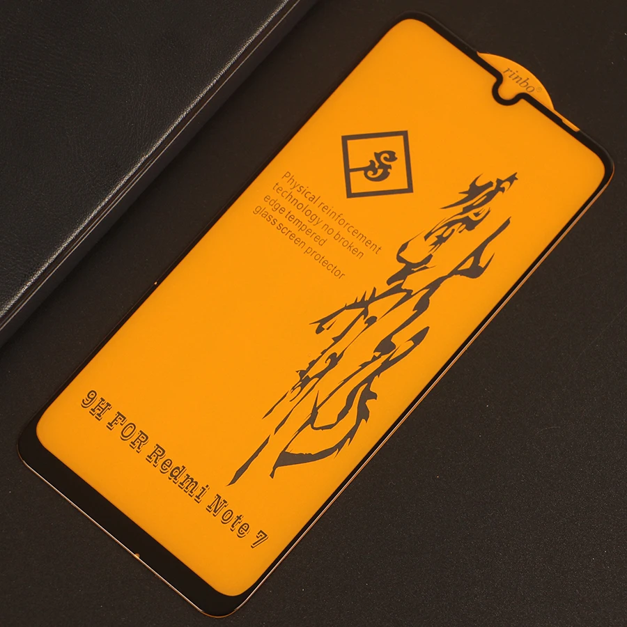 6D полное принудительное клеевое Покрытие Закаленное стекло для Xiaomi Redmi Note 7 Pro