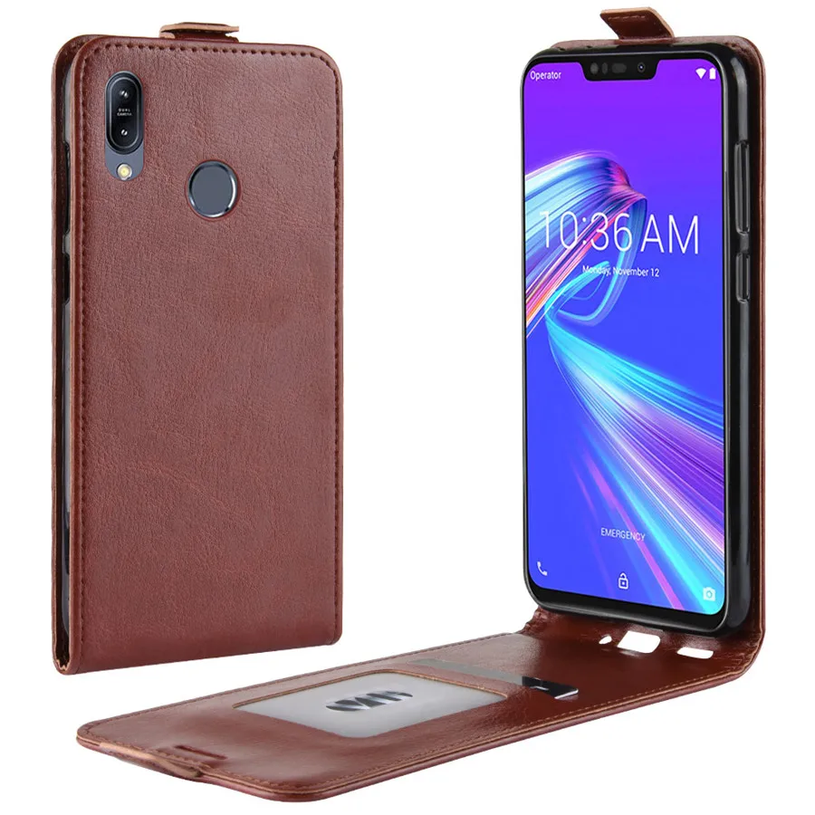 Чехол Для ZenFone Max M2 MAX кожаный Вертикальный флип чехол 6 26 дюйма для Asus ZB633KL ZB632K