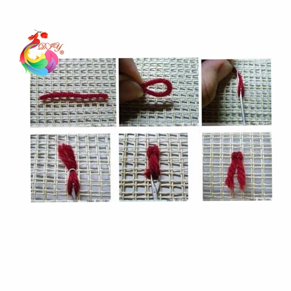 Latch hook rug kits crochet hooks Carpet embroidery sets for stitch thread stair carpet mats Butterfly Home decor | Дом и сад