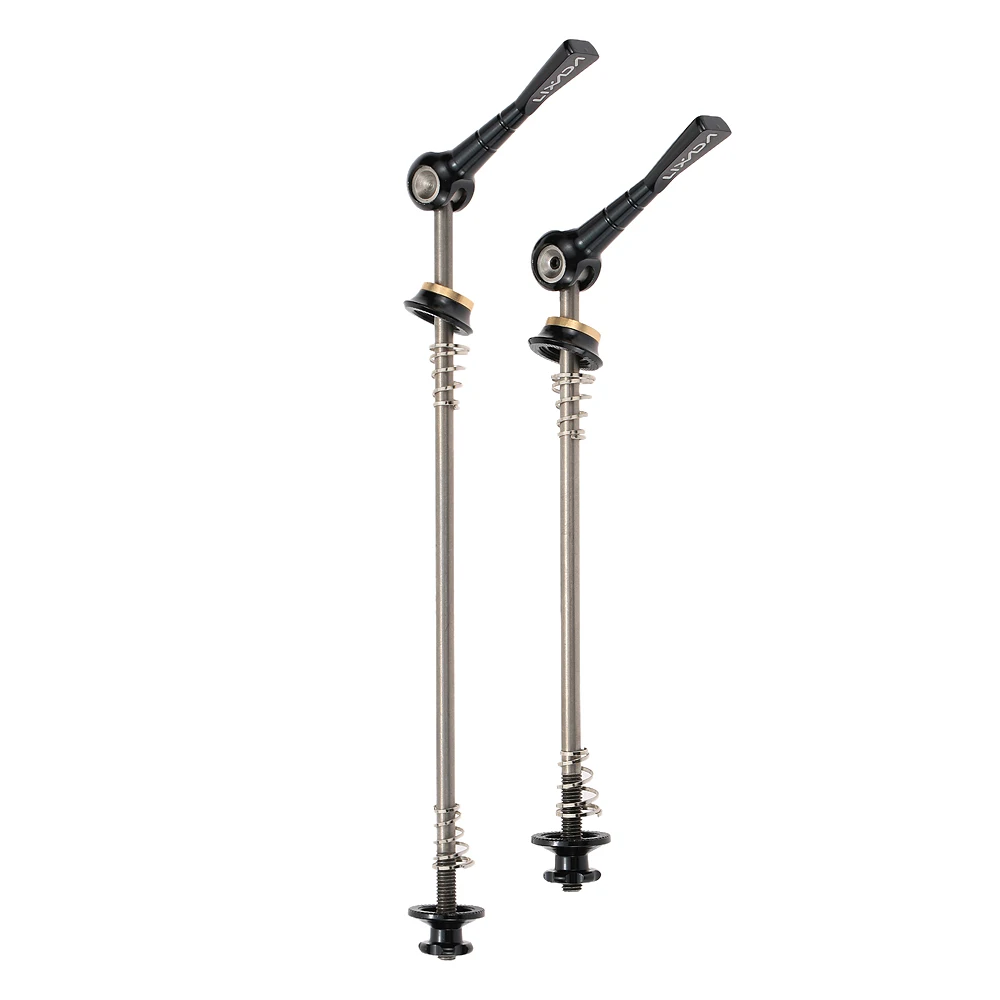 Lixada 2 шт./лот Сверхлегкий велосипедный шпажки быстросъемный титановый мост QR шпажки горный шоссейный велосипед MTB Ступица колеса шпажки - Цвет: Черный