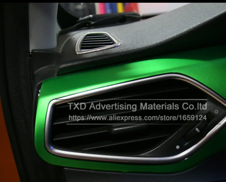 Супер качество зеленый хром матовый стикер металлический виниловая оберточная