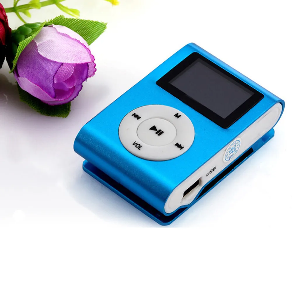 HIPERDEAL Mp3 плеер мини USB металлический зажим портативный аудио mp3 ЖК экран Поддержка