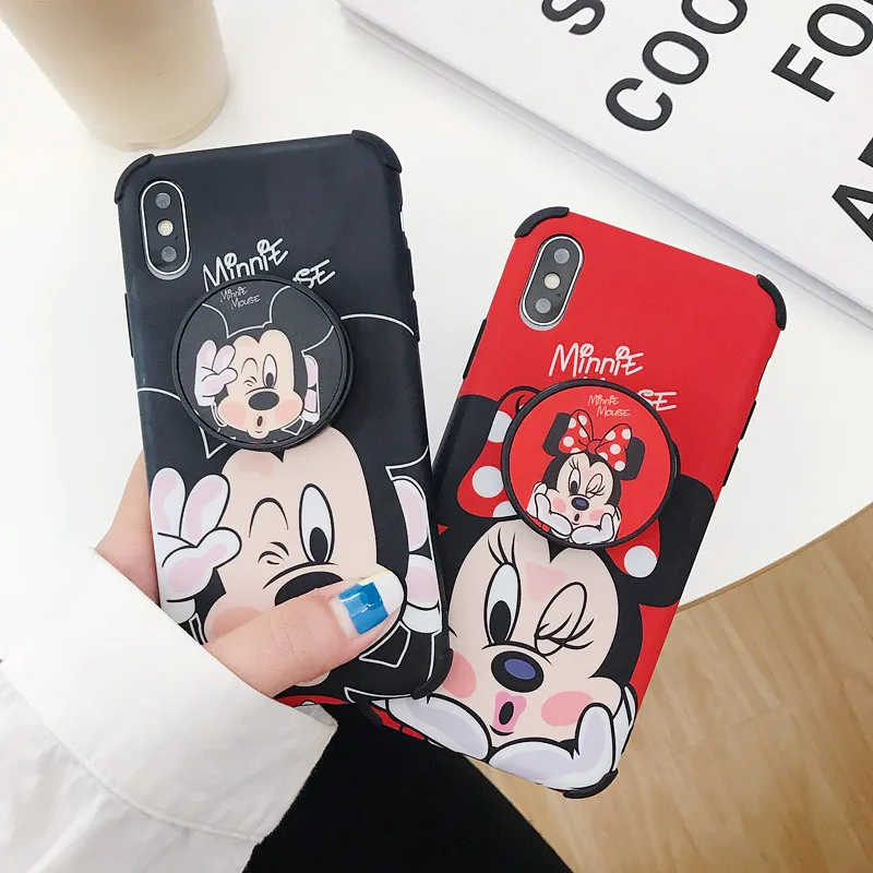 3D милый мультяшный Микки Минни силиконовый чехол для телефона iphone X 6 6S 7 8 plus XR XS Max