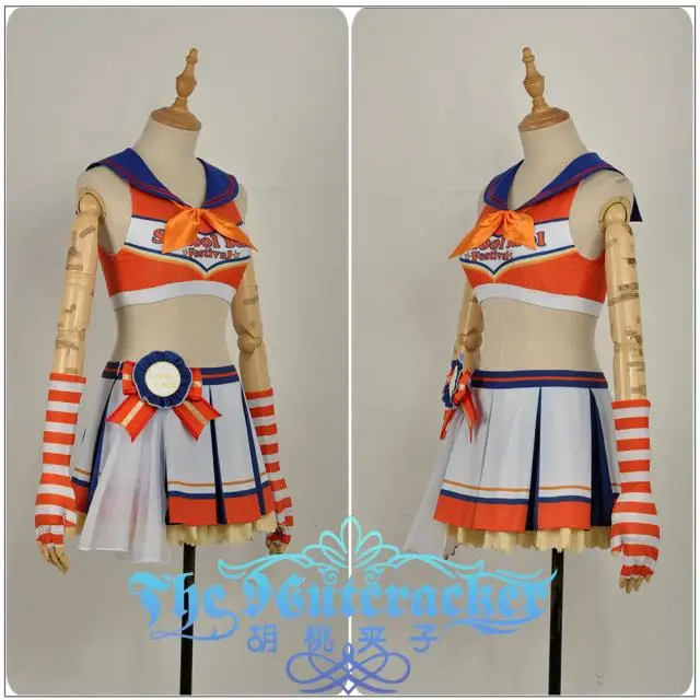 Аниме Love Live! Sunshine Takami Chika черлидер Униформа вечерние платья Косплей Костюм для