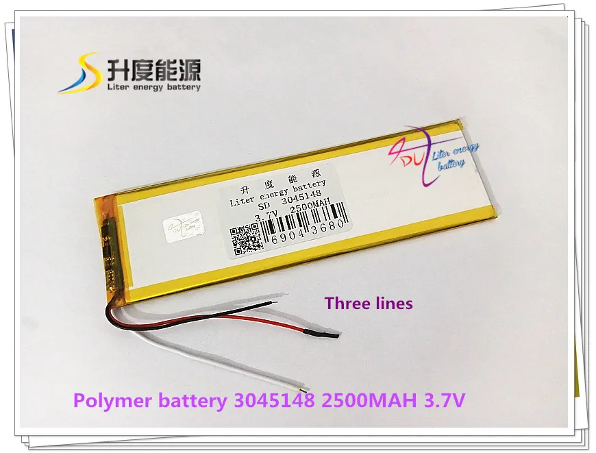 3 7 V 2500mAH 3045148 литий-ионный/литий-ионный аккумулятор для планшетного ПК Power bank e book |