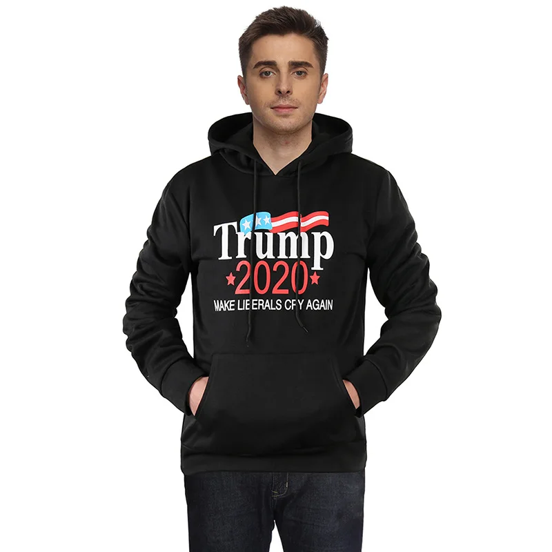2020 американская президентская Мужская черная толстовка с капюшоном Trump Campaign