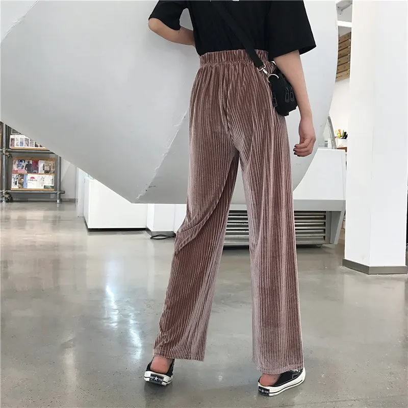 Эластичные однотонные женские брюки Alien Kitty с высокой талией универсальные