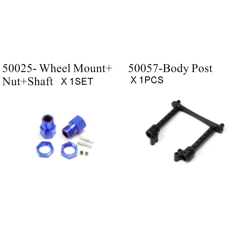

HSP RACING SPARE PARTS 50025 WHEEL MOUNT NUT SHAFT AND 50057 BODY POST FOR HSP 1/5 OFF ROAD BUGGY AND MONSTER TRUCK 94059, 94050
