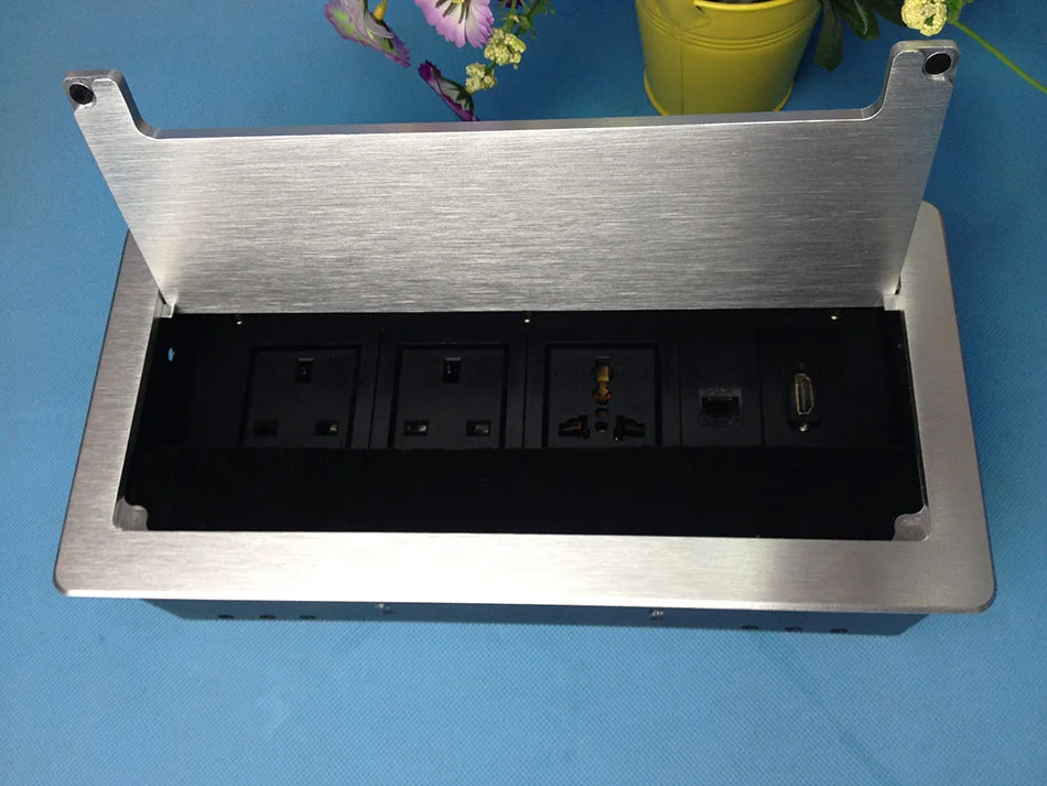 Штепсельная розетка настольная скрытая HDMI Сеть RJ45 для информации офисная