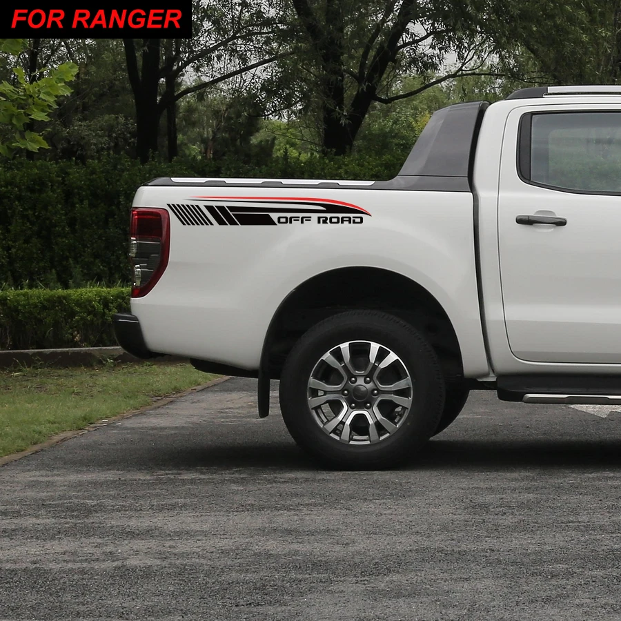 Автомобильные наклейки 2 шт. задний багажник внедорожный градиент графическая