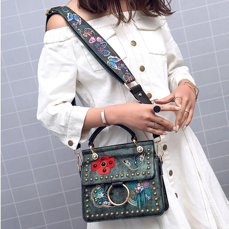 

2019 new ladies messenger bag luxury ladies handbag designer fashion retro shoulder bag ladies PU leather handbag SM1567