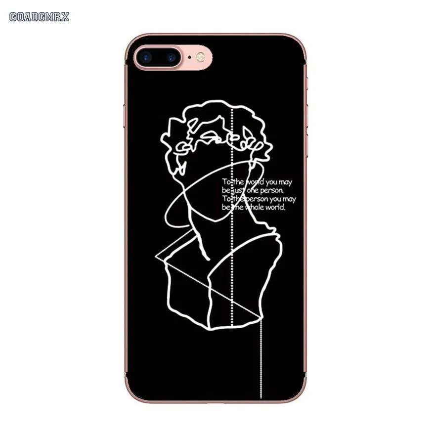Силиконовый чехол для Xiaomi Redmi 3 3S 4 16G 32G 4A 4X Note 5 5A Pro Mi 4I 4C 5S 5X 6 6X Max 2 Mona Lisa Art David Lines |