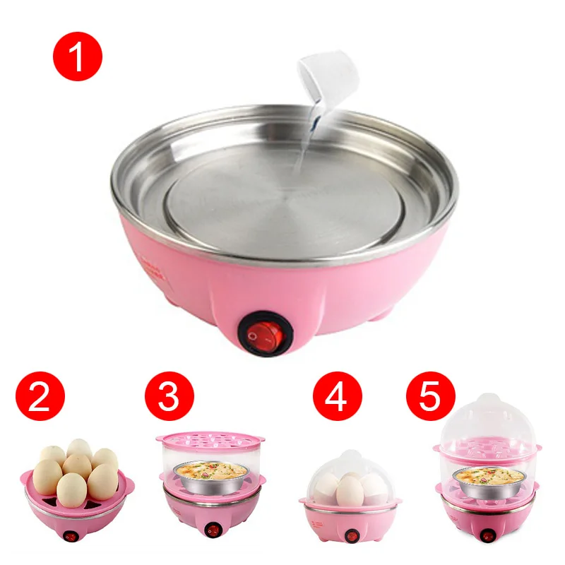 

Multifunctional Electric Boilers 2-Layer Rapid Egg Cooker Steamer Egg Poacher Boiler 14 Egg Capacity Removable Tray HY99 MY2918