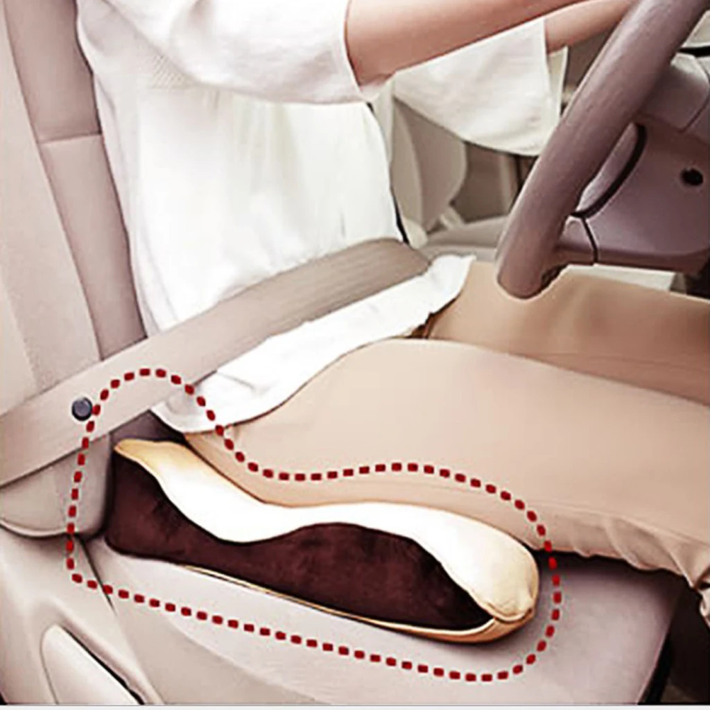 Memory Foam Lumbar Tailbone Back Support Seat Cushion Chair Pad Pillow for Office Car Long Sitting Driving Relief | Дом и сад