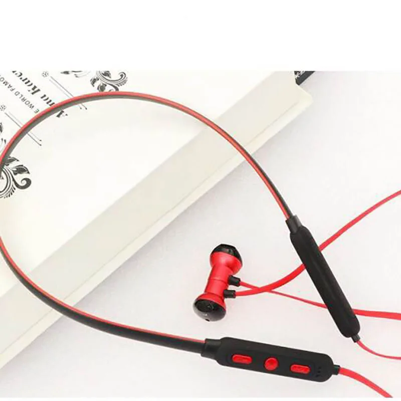 Sports Bluetooth Earphones Stereo Support TF Card Bass Headset With Mic Volume Control Earplug Neckband Earpiece For Phone PC DJ |