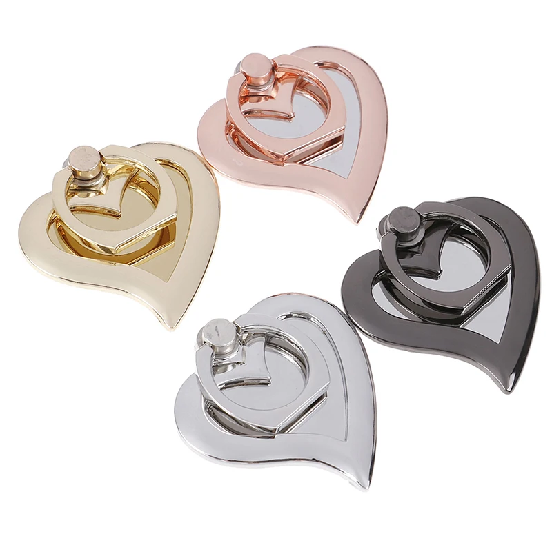 Universal 360 Rotating Finger Ring Holder for Cell Phone - MIRROR HEART Hand Stand Rotatin Mount Bracket | Мобильные телефоны и