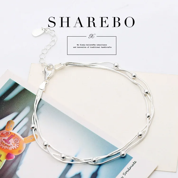 Браслет из серебра 925 пробы с множеством отделений|sterling silver bracelet|925 sterling braceletsilver