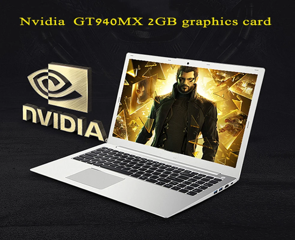 Игровой ноутбук geforce 15 6 m I7 7500U 940 дюйма DDR4 8 ГБ 240 SSD + 1 ТБ HDD экран 1920*1080 Алюминиевый