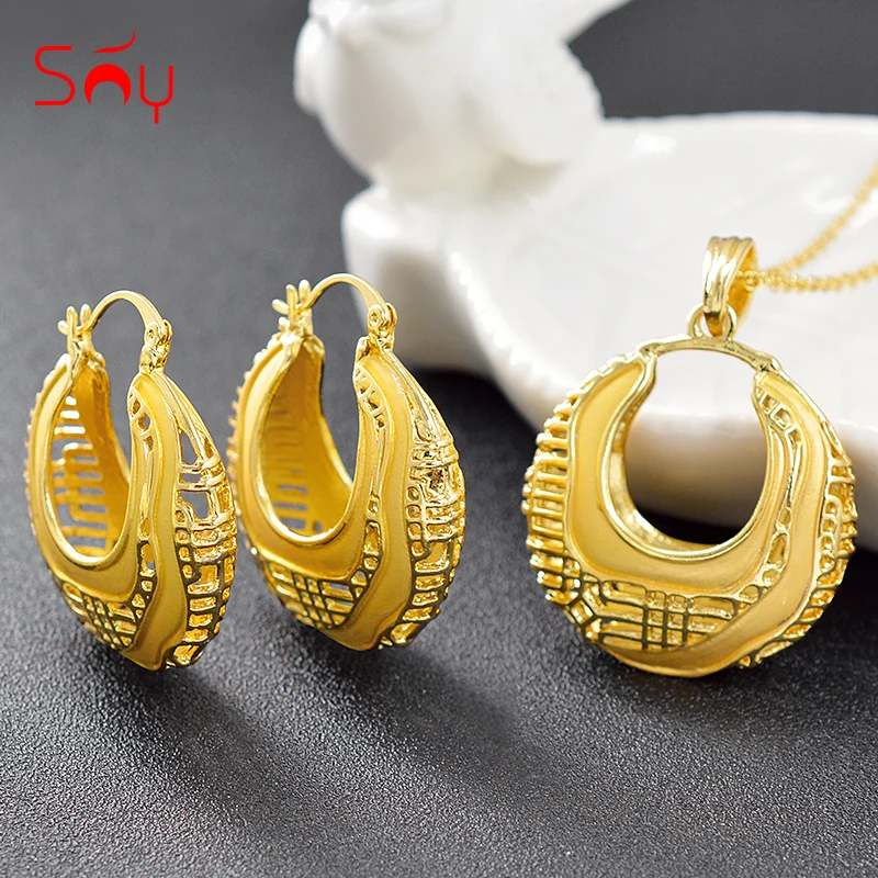 Sunny Jewelry хит продаж ювелирные наборы для женщин изделия в виде сердца колье серьги