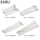 10 шт. бирка для брелока для повседневного использования, веревка, проволока из нержавеющей стали, петля для кабеля, винт, кольцо для ключей, кольцо для брелока, подвесной инструмент для лагеря