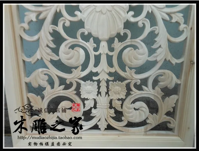 Деревянная резьба Dongyang в современном европейском стиле Полые Перегородки из