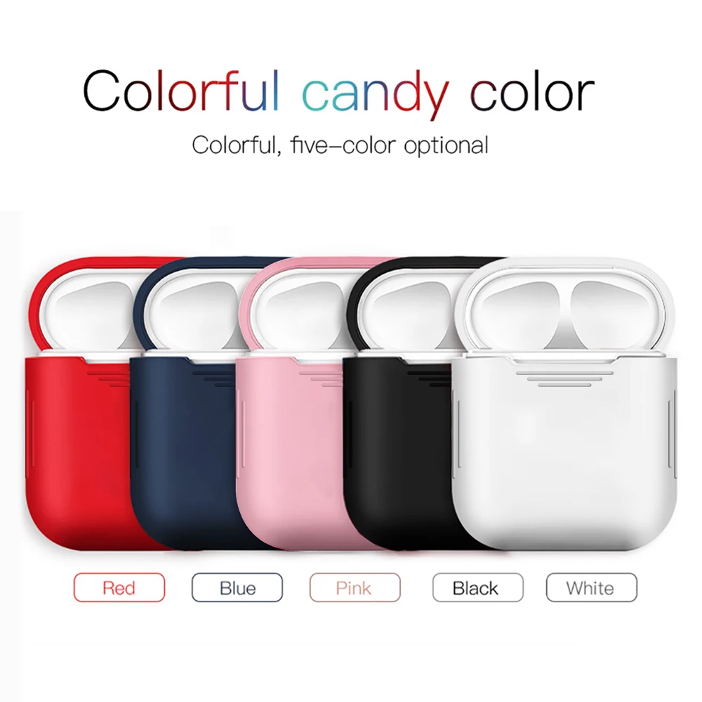 Мягкий защитный силиконовый из ТПУ чехол для гарнитура для airpods зарядный корпус для air pods i12 i7 i10 чехол для зарядного устройства цветной чехол