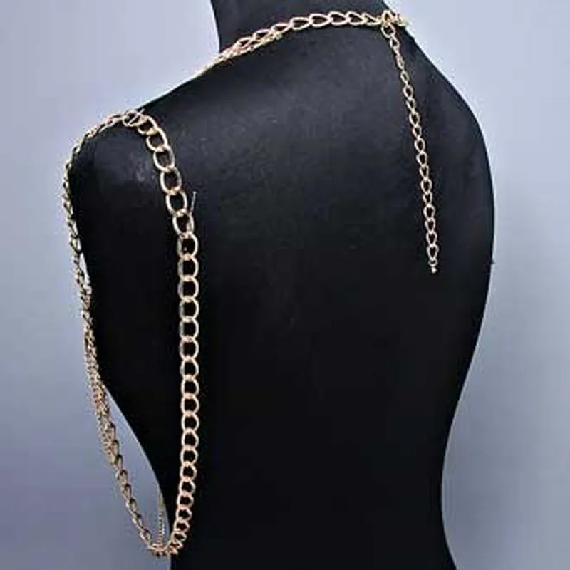 Цепочка Женская телесная в стиле хип-хоп пикантное ожерелье с декором тела