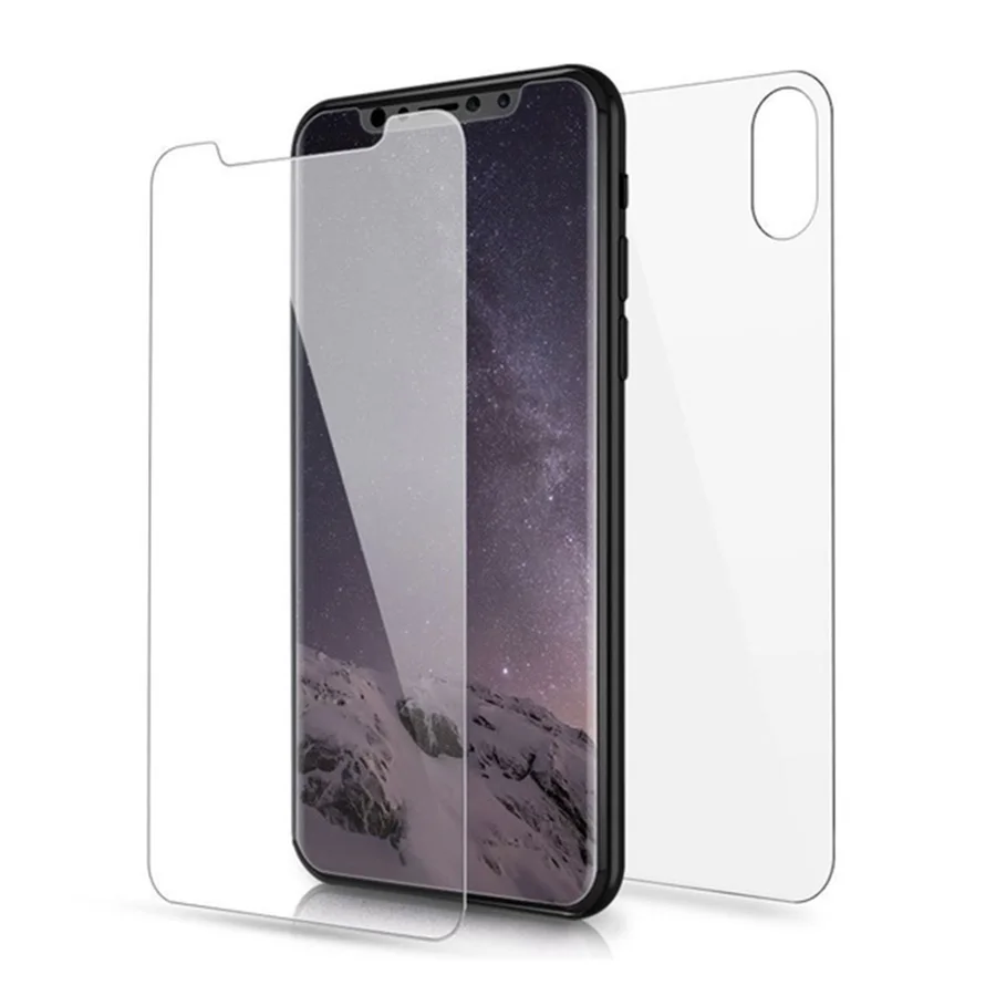 Arsmundi 2 шт./лот защита экрана закаленное стекло для IPhone X Передняя Задняя Премиум