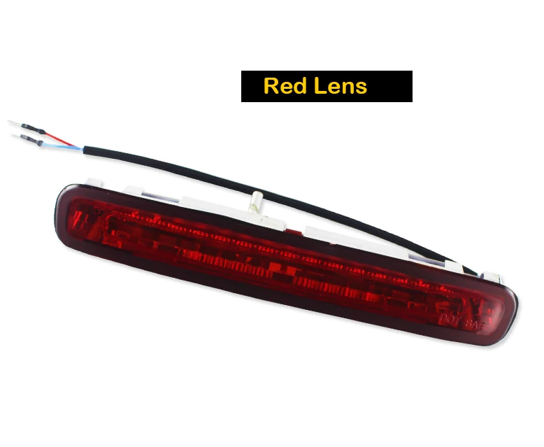 Red Lens Gtinthebox 1 шт., супер яркий дымчатый/красный объектив, красный светодиодный 3-й тормозной светильник для 2005-2009 Ford Mustang, задний светильник, стоп-светильник 12 В - Испускаемый цвет: Red Lens