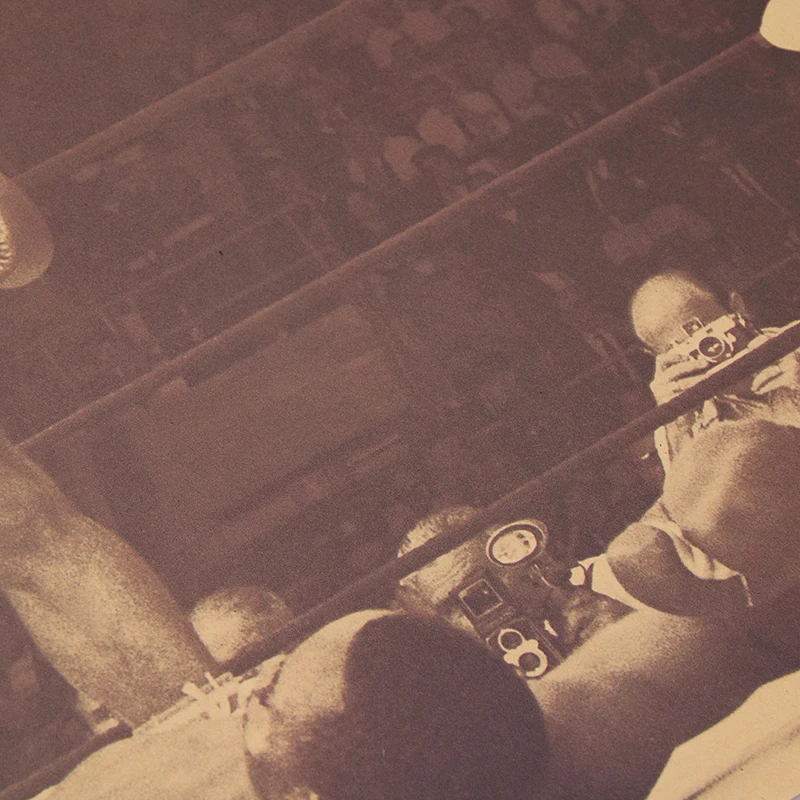 DLKKLB Мухаммед Али винтажная Наклейка на стену 51x35 5 см