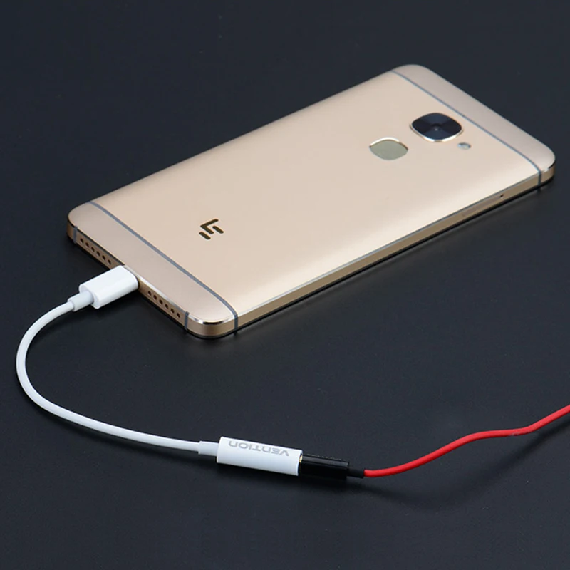 Аудиокабель Vention USB Type-C на 3 5 мм адаптер для наушников кабель типа C AUX Xiaomi 6 Letv 2 pro |