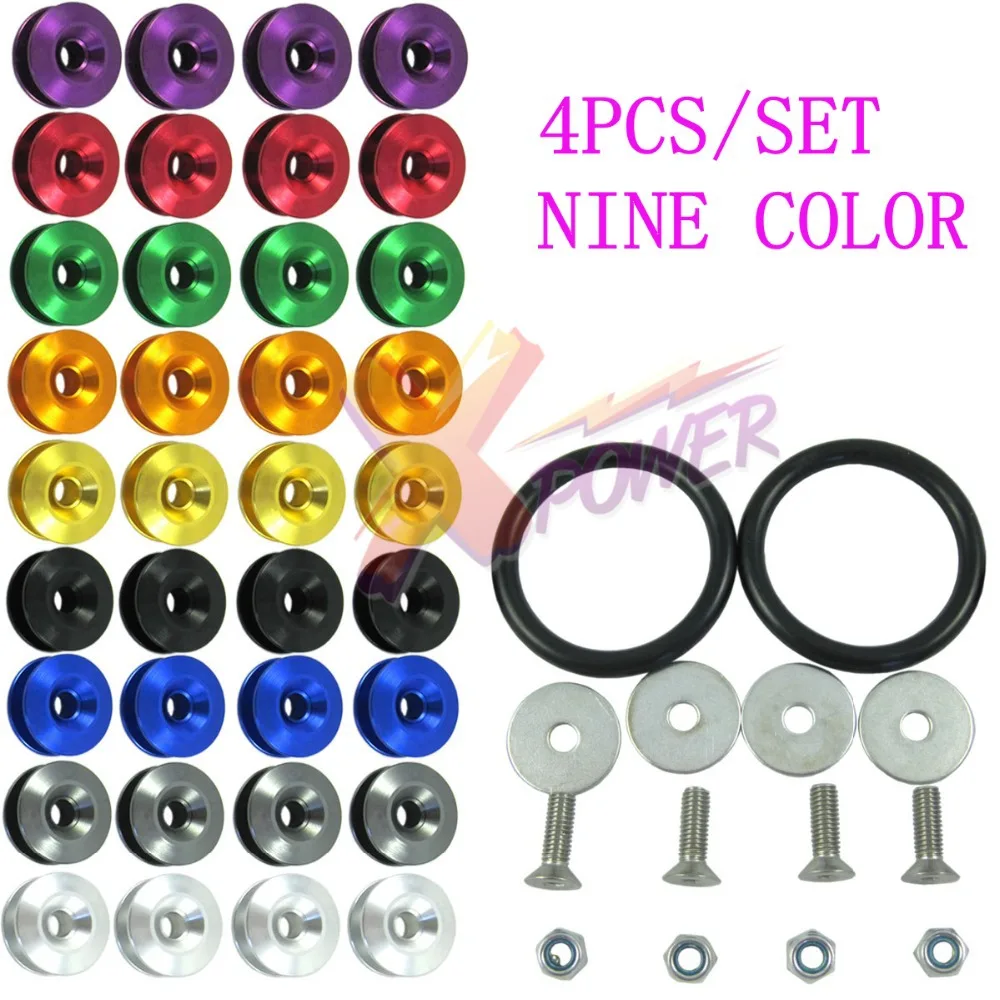 Xpower 4 шт./компл. Комплект алюминиевых Быстросъемных креплений для бампера и
