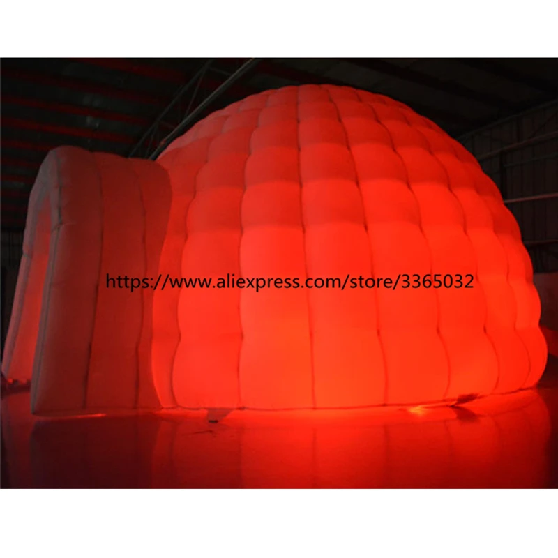 Светодиодный Надувной Игровой Домик igloo с подсветкой для улицы, светодиодный Надувной Игровой Домик igloo
