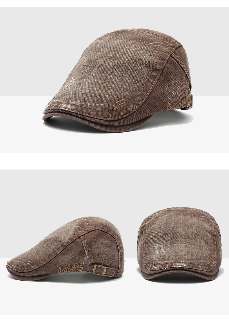 TOHUIYAN Мужские Винтажные хлопковые газетные кепки Gorras Para Hombre Duckbill Hat Baker Boy Golf Peaked головные уборы мужские повседневные таксисты Ivy головные уборы