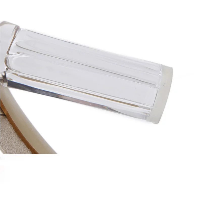 Женские босоножки на высоком прозрачном каблуке туфли-лодочки из прозрачного