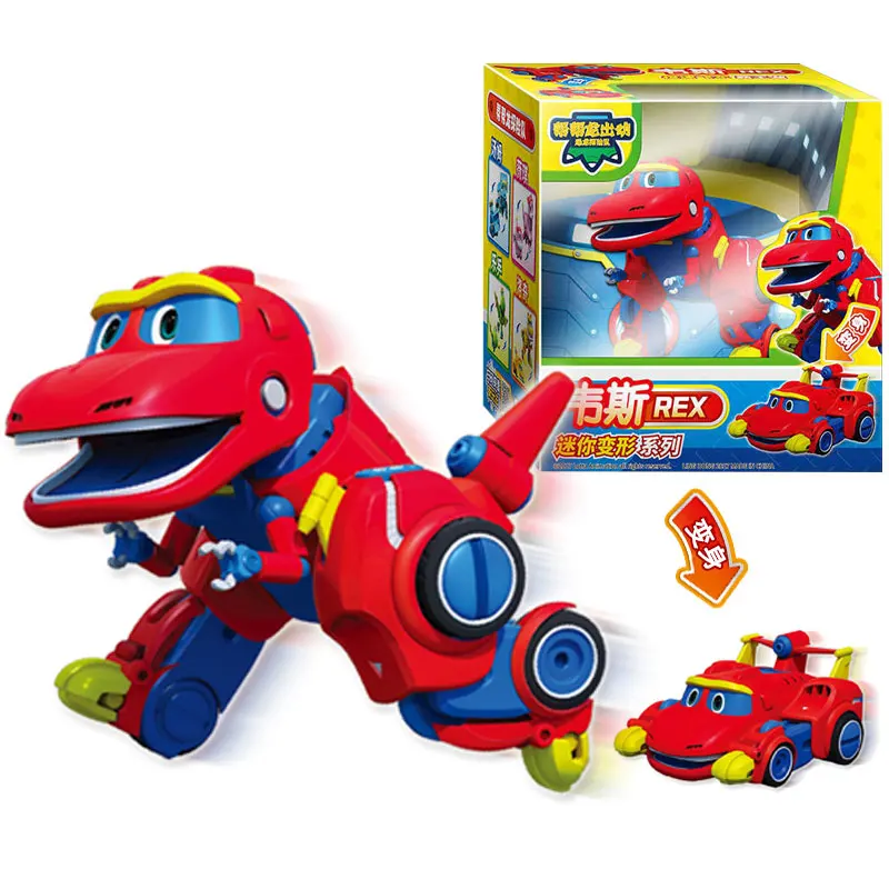 Новейшие мин Gogo Dino ABS деформации автомобиля/Самолет фигурки Рекс/эхо
