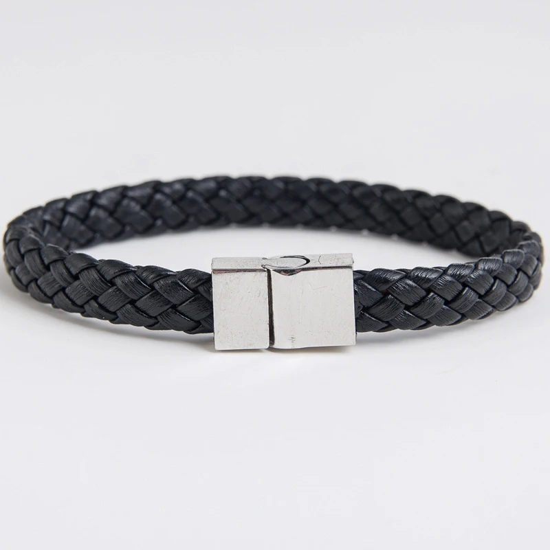 Новый модный мужской ювелирный плетеный кожаный браслет ручной работы ювелирные