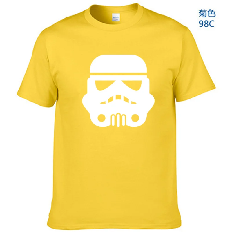 Yellow-w Звездные войны футболка мужская смешная футболка Звездные войны порг Штурмовик Топ Футболка одежда Звездные войны футболка - Цвет: Yellow-w