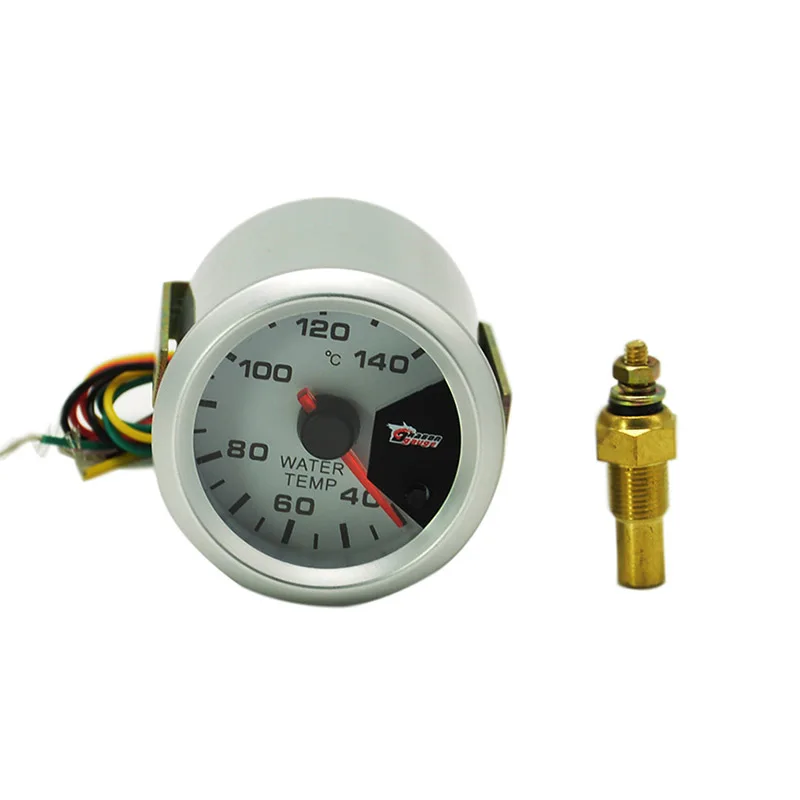 Water temp gauge Дракон манометр 2 дюймов белый корпус Авто температура воды датчик Цельсия автомобильный Температурный датчик 7 цветов подсветка - Цвет: Water temp gauge