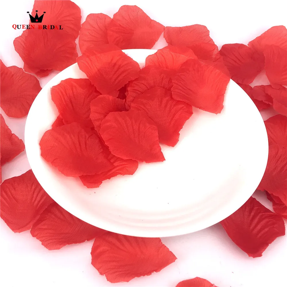 Королева невесты 100 шт./лот лепестки роз Свадебные украшения цветы Petalas Petalos de Rosa