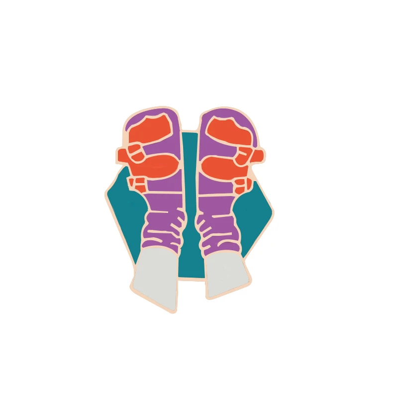 shoes Меломан эмалированные булавки винтажный граммофон рекордер лента Броши лампочка бутылка значок для девушки джинсовая рубашка нагрудная булавка для женщин ювелирные изделия - Окраска металла: shoes