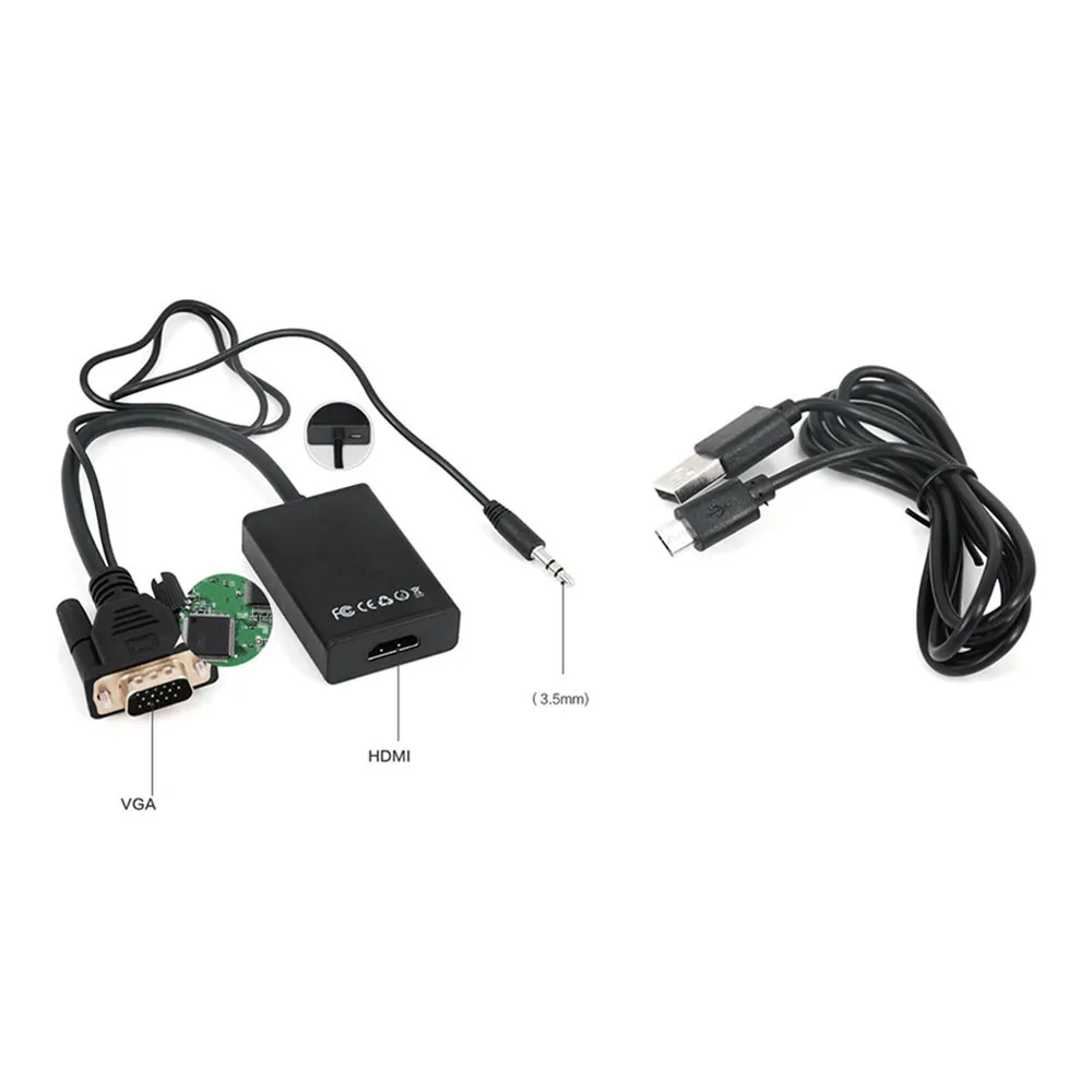 CARPRIE VGA выход HDMI 1080P HD + Аудио ТВ AV HDTV видео кабель конвертер адаптер расширение