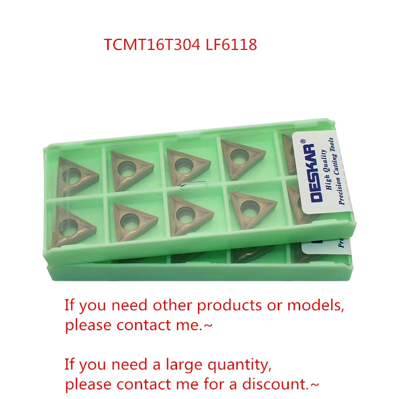 Deskar TCMT110204 LF6118 TCMT21.51/TCMT110208 LF6118 TCMT21.52/TCMT16T304 LF6118 TCMT32.51 твердосплавные пластины из нержавеющей стали